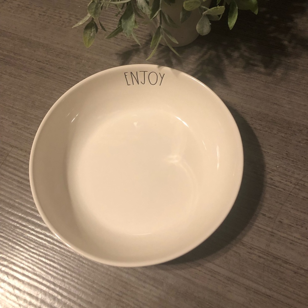 Rae Dunn pasta bowl ENJOY